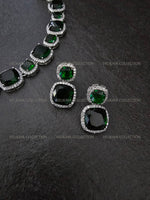 Load image into Gallery viewer, Gema Emerald Green Necklace Set
