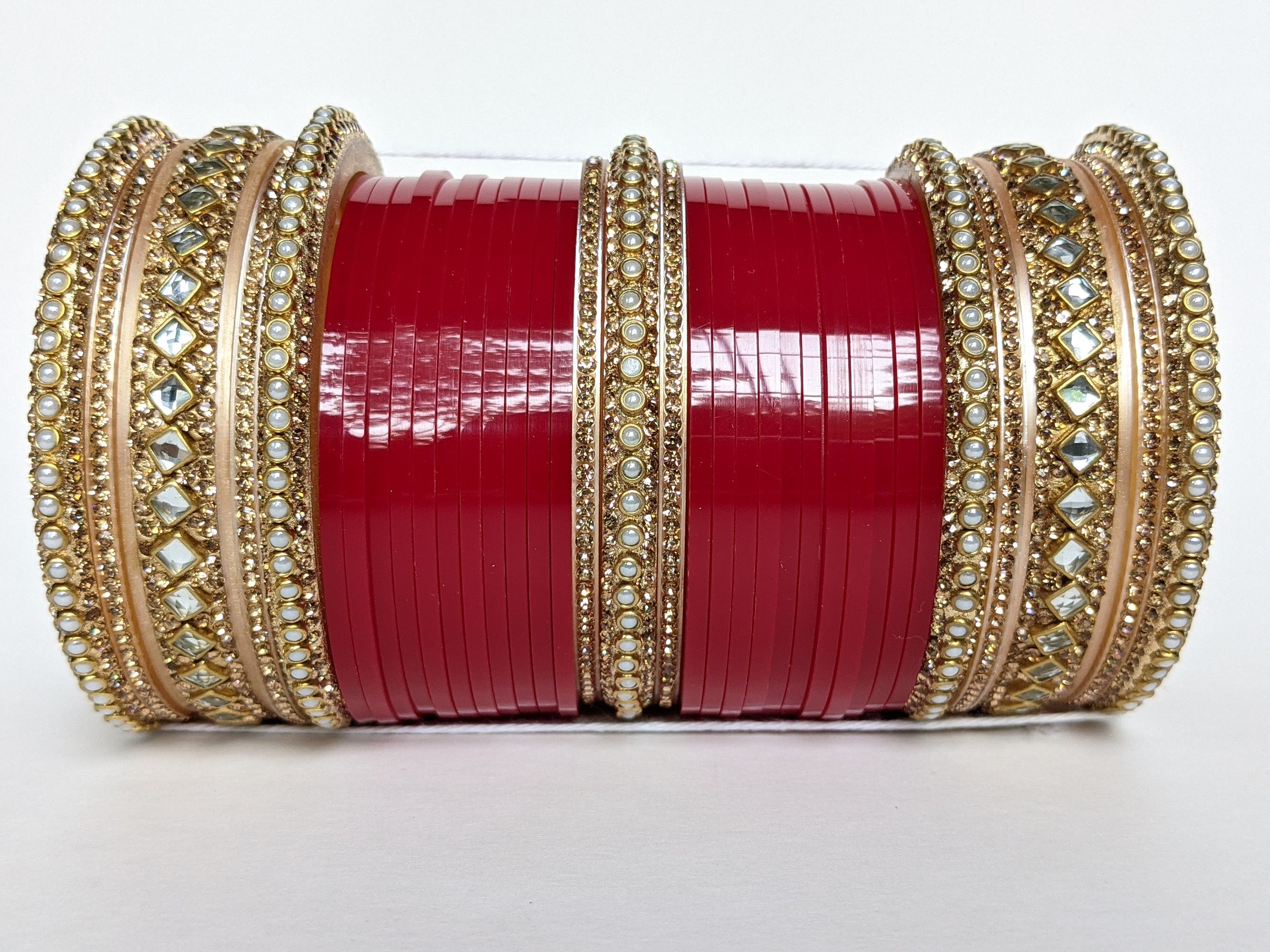 Punjabi Chooda with Kundan Bangles