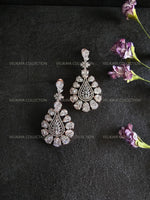 Load image into Gallery viewer, Large Statement Hanging Earrings in Rose Gold
