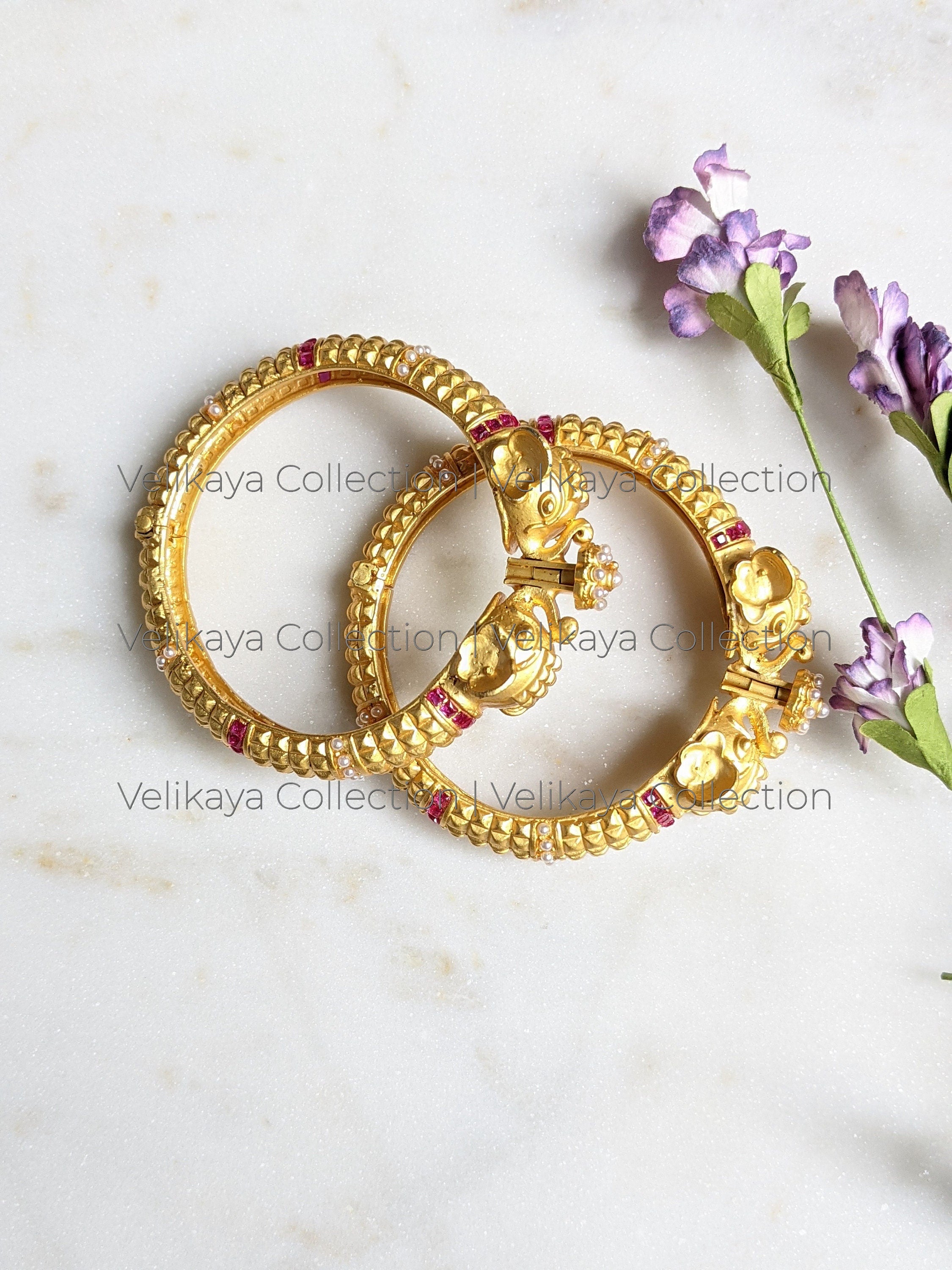 Gold Plated Ganesha Bracelets