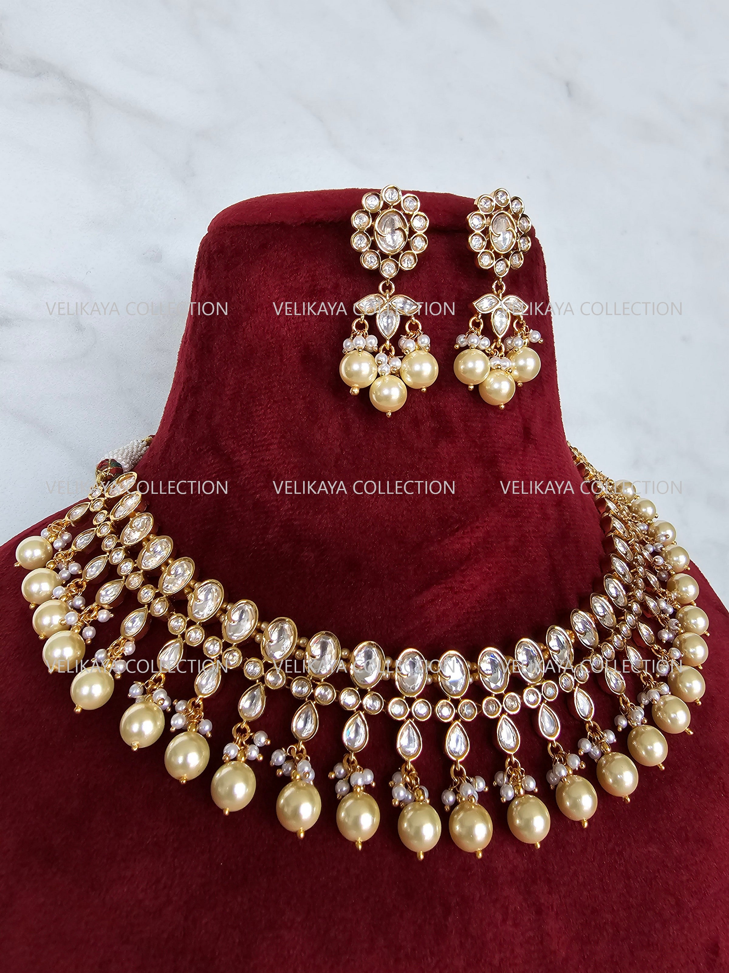 Shanaya Gold Plated Kundan Necklace Set