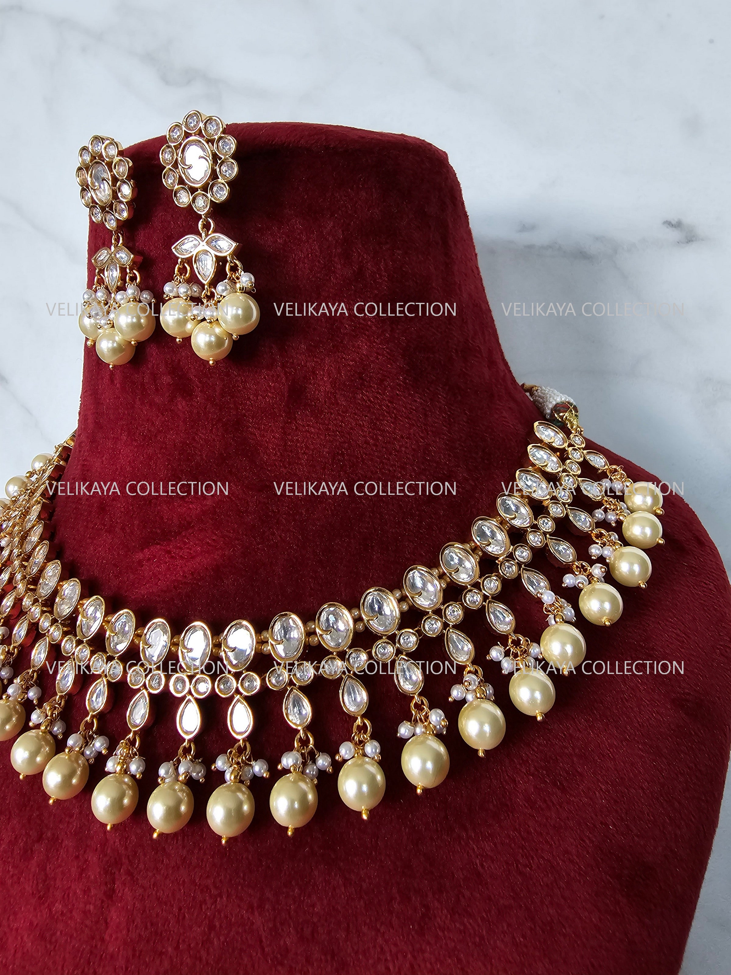 Shanaya Gold Plated Kundan Necklace Set