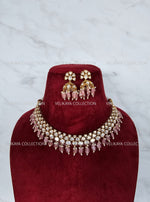 Load image into Gallery viewer, Amira Kundan Choker Necklace &amp; Jhumka in Pink
