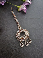 Load image into Gallery viewer, Evelyn Rose Gold CZ Diamond Tikka
