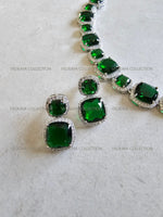 Load image into Gallery viewer, Gema Emerald Green Necklace Set
