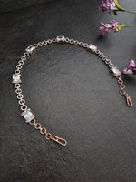 Load image into Gallery viewer, Rose Gold CZ Diamond Headband Sheeshphool
