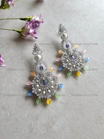 Load image into Gallery viewer, Statement Chandelier Earrings in Silver
