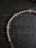 Load image into Gallery viewer, Indian Hair Jewelry Rose Gold CZ Diamond Headband
