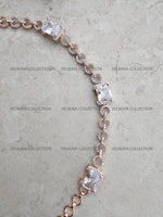 Load image into Gallery viewer, Rose Gold CZ Diamond Headband Sheeshphool
