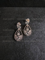 Load image into Gallery viewer, Delicate Rose Gold Hanging Earrings
