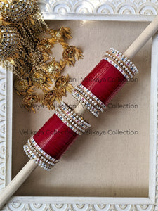 Punjabi Chooda with Pearl Bracelets