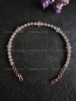 Load image into Gallery viewer, Indian Hair Jewelry Rose Gold CZ Diamond Headband
