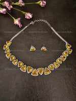 Load image into Gallery viewer, Matrix Yellow Necklace Set
