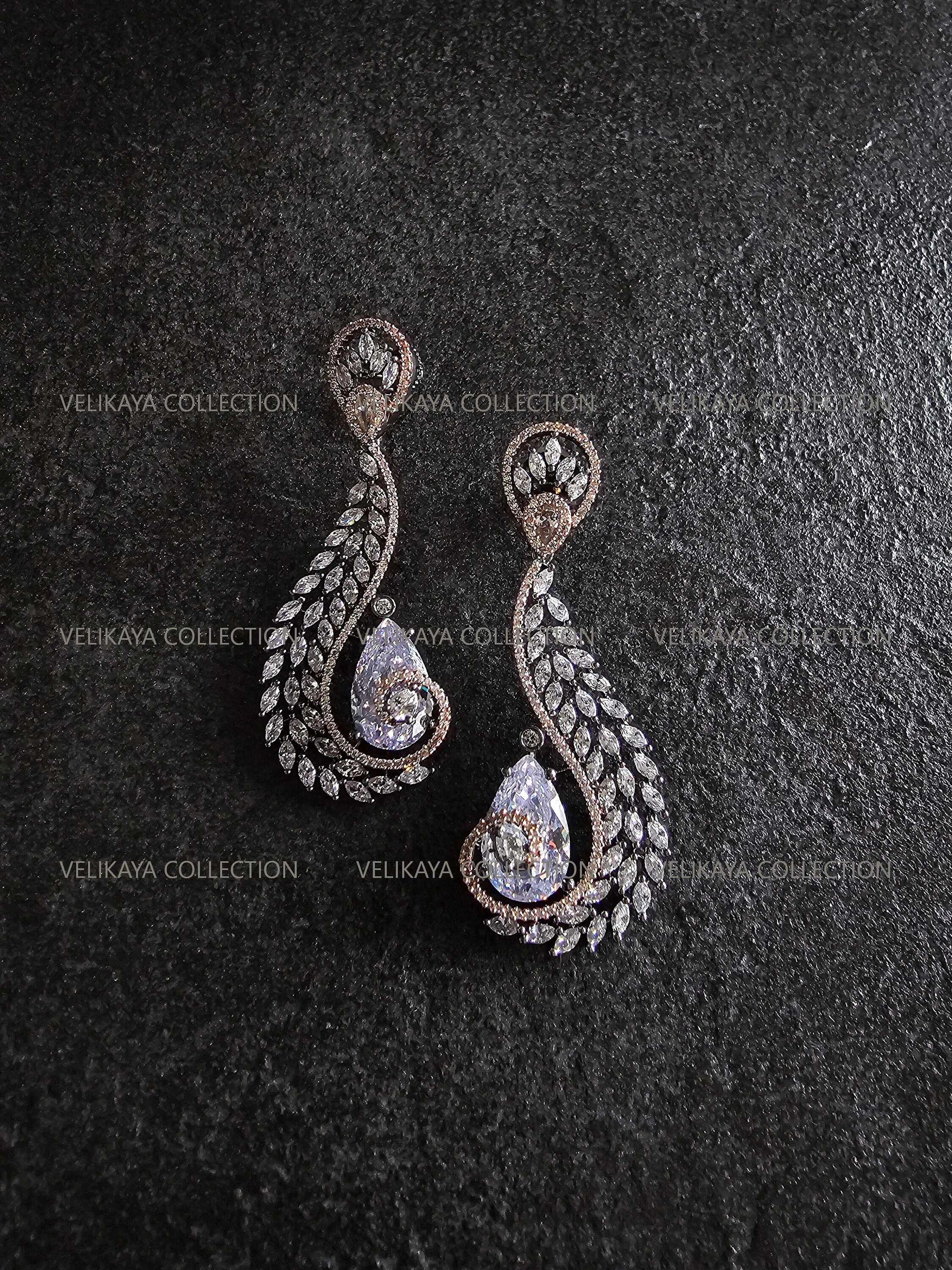 Statement Diana CZ Earrings