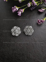 Load image into Gallery viewer, Statement Silver CZ Diamond Studs
