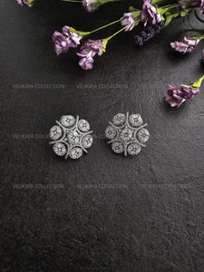 Statement Silver CZ Diamond Studs