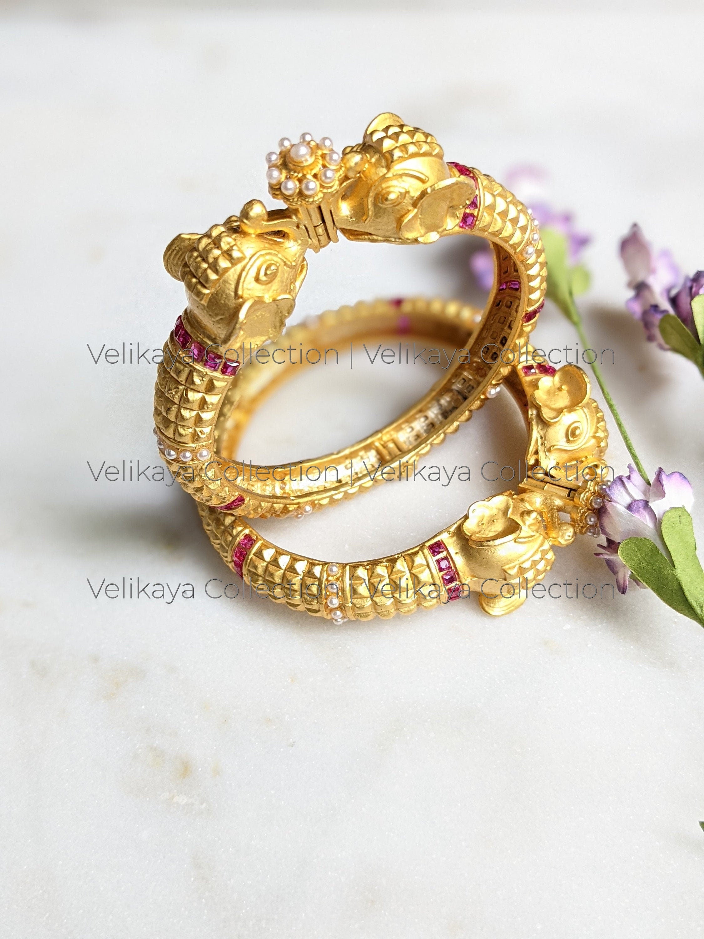 Gold Plated Ganesha Bracelets