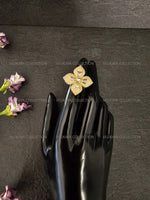 Load image into Gallery viewer, Pink Flower Kundan Ring

