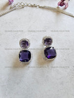 Load image into Gallery viewer, Gema Purple Necklace Set
