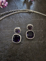 Load image into Gallery viewer, Gema Purple Necklace Set
