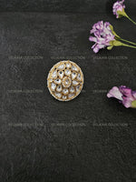 Load image into Gallery viewer, Round Pearl Kundan Ring
