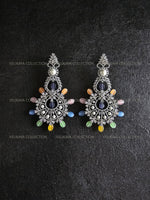 Load image into Gallery viewer, Statement Chandelier Earrings in Silver
