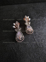 Load image into Gallery viewer, Rose Gold Leaf Earrings
