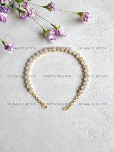 Gold Wedding Hair Jewelry Headband Sheeshphool