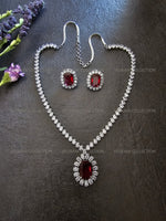 Load image into Gallery viewer, Inaya Ruby Pendant Necklace &amp; Earrings
