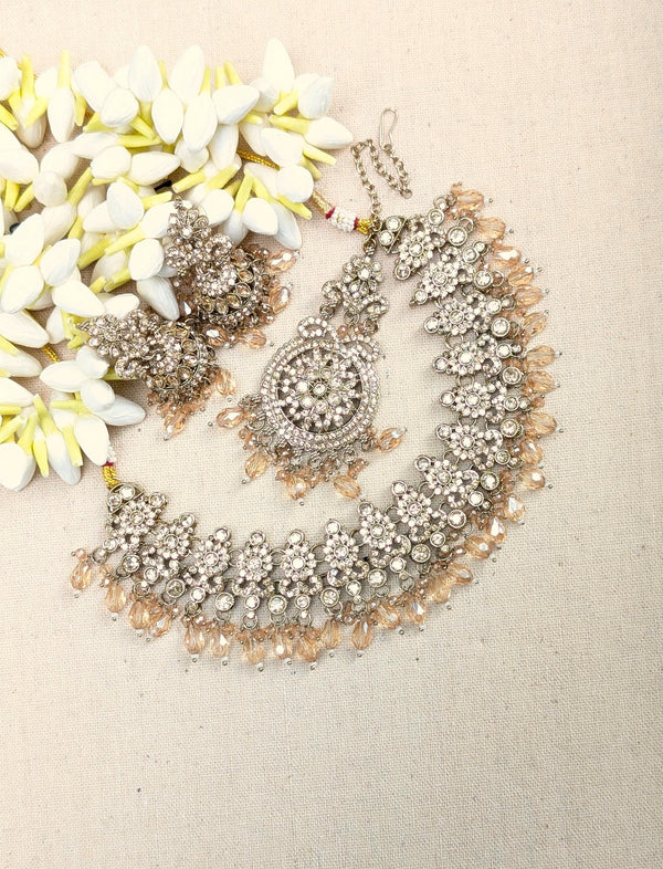 Elle Antique Kundan Polki Necklace Set