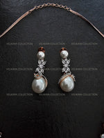 Load image into Gallery viewer, Victorian Pearl Necklace &amp; Earrings Set
