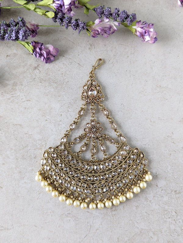 Ayda - Large Antique Pasa Jhumar