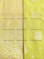 Load image into Gallery viewer, Green Silk Saree with Gold Border
