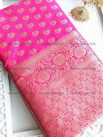 Load image into Gallery viewer, Pink Silk Saree with Blouse
