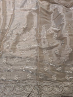 Load image into Gallery viewer, Paisley Organza Saree &amp; Blouse with Rhinestones
