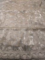 Load image into Gallery viewer, Paisley Organza Saree &amp; Blouse with Rhinestones
