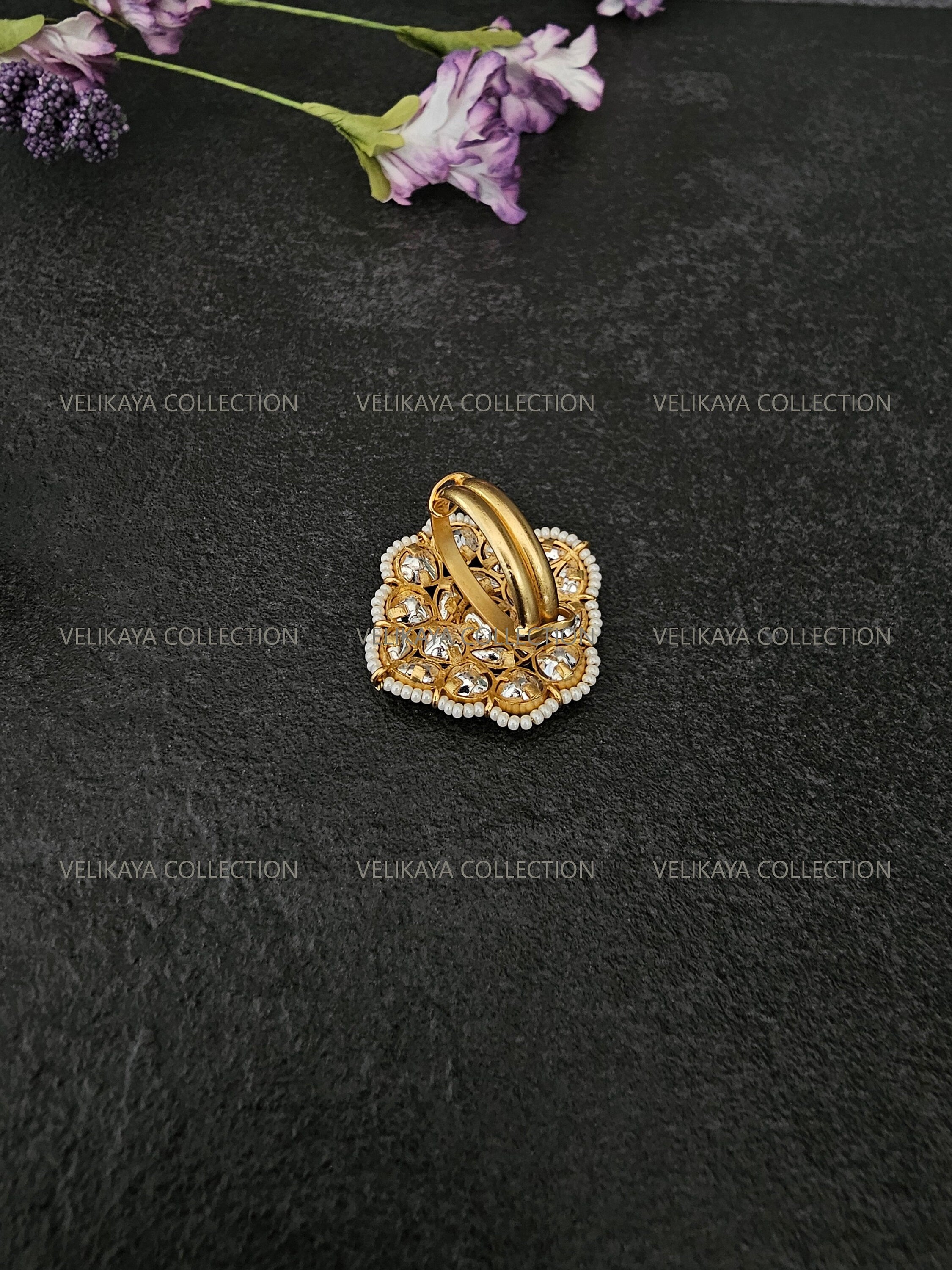 Firdaus Gold Kundan Ring