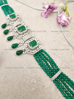 Load image into Gallery viewer, Emerald Victorian Choker Necklace Set
