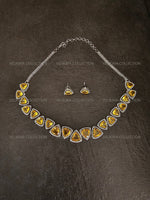 Load image into Gallery viewer, Matrix Yellow Necklace Set
