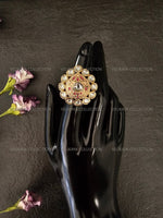 Load image into Gallery viewer, Meenakari  Kundan Ring - Pink

