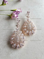 Load image into Gallery viewer, Large Statement Hanging Earrings in Rose Gold
