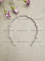 Load image into Gallery viewer, Silver CZ Diamond Headband Sheeshphool
