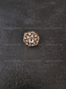 Gold Kundan AD Rings