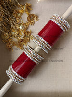 Load image into Gallery viewer, Punjabi Chooda with Pearl Bracelets
