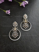 Load image into Gallery viewer, Gold Bow CZ Diamond Earrings
