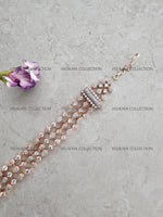 Load image into Gallery viewer, Rose Gold Wedding Hair Jewelry Headband Sheeshphool
