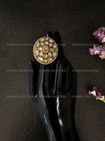 Load image into Gallery viewer, Round Pearl Kundan Ring
