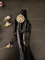 Load image into Gallery viewer, Meenakari  Kundan Ring - Pink
