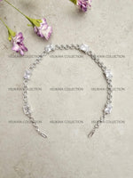 Load image into Gallery viewer, Silver CZ Diamond Headband Sheeshphool
