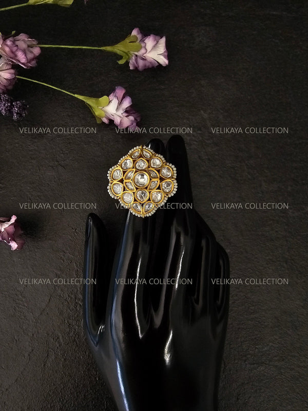 Firdaus Gold Kundan Ring
